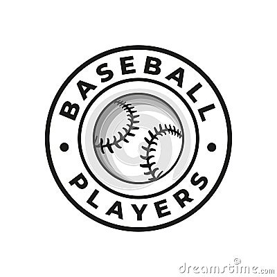 Texas American Sports Baseball Club Logo. Illustration vector graphic of a Baseball logo. Vintage Logo Design Template Inspiration Vector Illustration