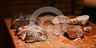Texas BBQ meat Stock Photo