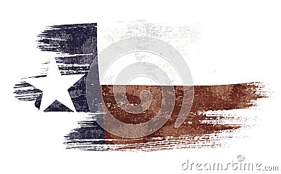 Texas flag Vector Illustration