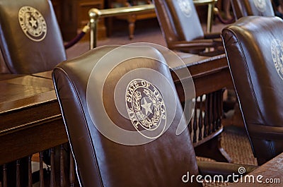 Texas House of Representatives Chamber Chairs Editorial Stock Photo