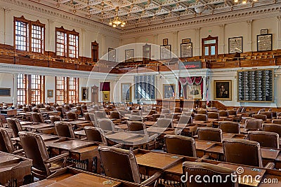 Texas House of Representatives Chamber Editorial Stock Photo