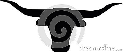 Texas Longhorn Head Instant with svg vector cutfile for cricut and silhouette Stock Photo