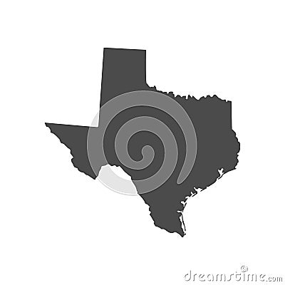 Texas state map Cartoon Illustration