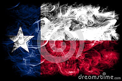 Texas state smoke flag, United States Of America Stock Photo