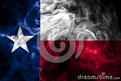 Texas state smoke flag, United States Of America Stock Photo