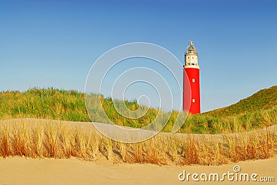 Texel lighthouse Stock Photo