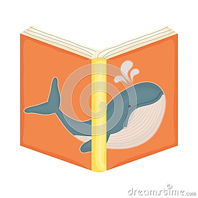 Text book open icon Vector Illustration