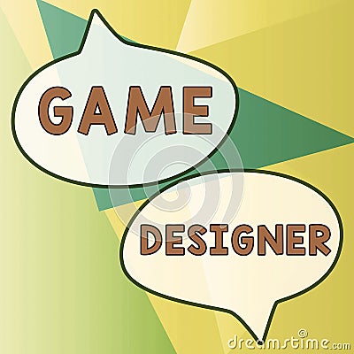 Text caption presenting Game Designer. Word Written on Campaigner Pixel Scripting Programmers Consoles 3D Graphics Stock Photo