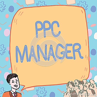 Text caption presenting Ppc Manager. Business approach which advertisers pay fee each time one of their ads is clicked Stock Photo