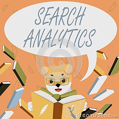 Text caption presenting Search Analytics. Internet Concept investigate particular interactions among Web searchers Fox Stock Photo