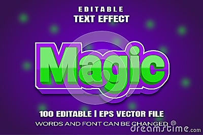 text effects Magic Vector Illustration