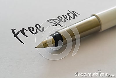 Text Free Speech Stock Photo