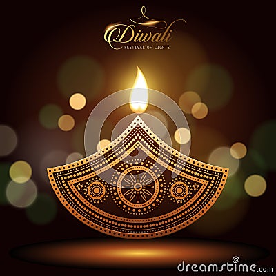 Text happy diwali Stock Photo