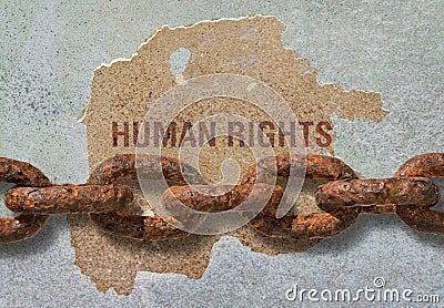 Text Human Rights Stock Photo