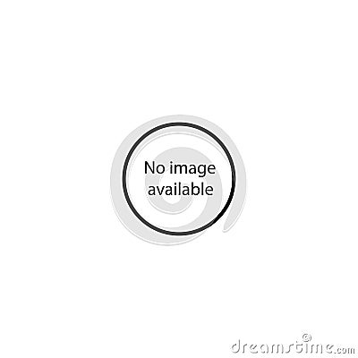 Text No image available in circle icon eps ten Vector Illustration