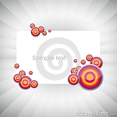 Text panel design Vector Illustration