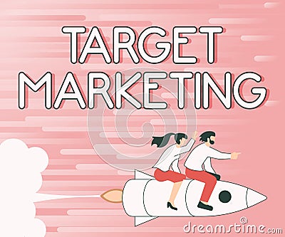 Text showing inspiration Target Marketing. Business approach Market Segmentation Audience Targeting Customer Selection Stock Photo