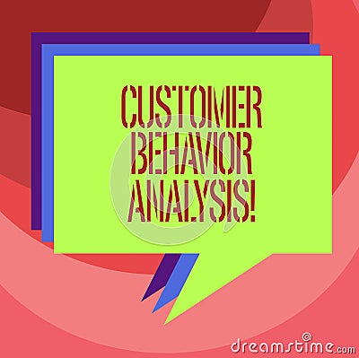Text sign showing Customer Behavior Analysis. Conceptual photo buying behaviour of consumers who use goods Stack of Stock Photo