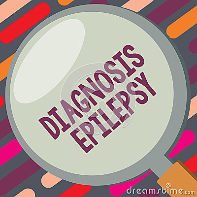 Text sign showing Diagnosis Epilepsy. Conceptual photo disorder in which brain activity becomes abnormal Stock Photo