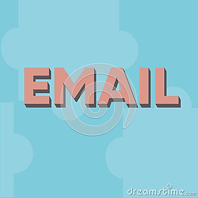 Text sign showing Email. Business showcase Sending a commercial message to a group of showing using mail Line Stock Photo