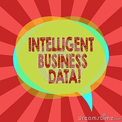 Text sign showing Intelligent Business Data. Conceptual photo use of internal data to analyze the operations Blank Stock Photo