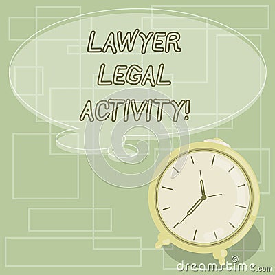 Text sign showing Lawyer Legal Activity. Conceptual photo prepare cases and give advice on legal subject Blank Color Stock Photo