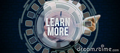 Text sign showing Learn More. Business approach Deepen knowledge of the thing you want to do or new skill Stock Photo