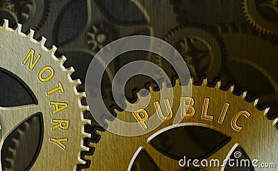 Text sign showing Notary Public. Conceptual photo Legality Documentation Authorization Certification Contract Stock Photo