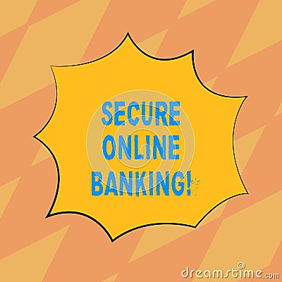 Text sign showing Secure Online Banking. Conceptual photo Safe way of analysisaging accounts over the internet Blank Stock Photo
