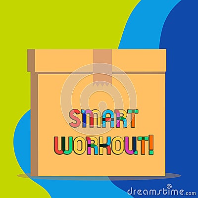 Text sign showing Smart Workout. Conceptual photo set a goal that maps out exactly what need to do in being fit. Stock Photo