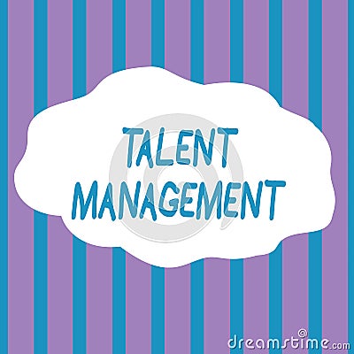 Text sign showing Talent Management. Conceptual photo Acquiring hiring and retaining talented employees Seamless Stock Photo