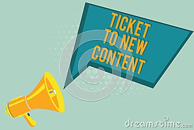 Text sign showing Ticket To New Content. Conceptual photo Keeping good health while flying or travelling Stock Photo