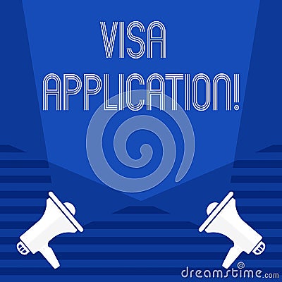 Text sign showing Visa Application. Conceptual photo sheet to provide your basic information. Stock Photo