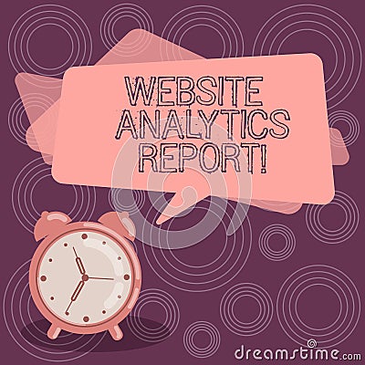 Text sign showing Website Analytics Report. Conceptual photo procedures used to optimize the rank of the website Blank Rectangular Stock Photo