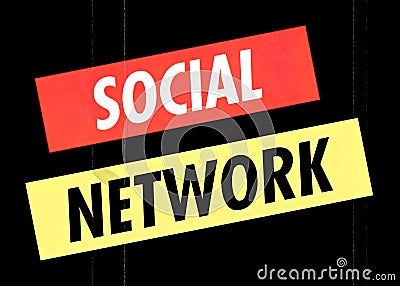 Futura vintage film social network Stock Photo