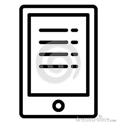 Text on tab Isolated Vector Icon which can easily modify or edit Vector Illustration