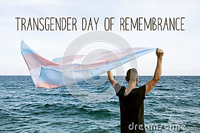 Text transgender day of remembrance Stock Photo