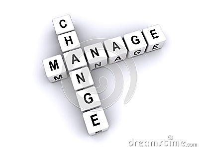 Manage change Stock Photo