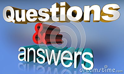 Questions and answers Stock Photo