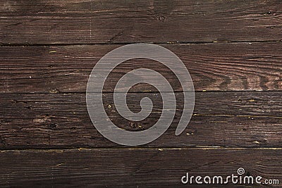 Textile in a cage and wood texture. Black wooden table. Cloth in a cage on a black wooden texture. Colorful fabric on the table. V Stock Photo