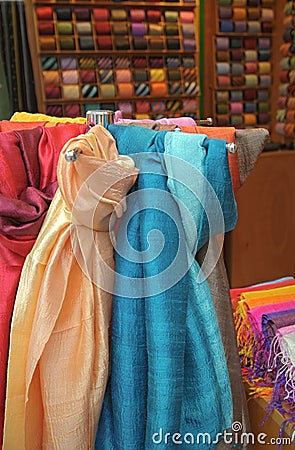 Textile colors Stock Photo