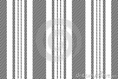 Textile fabric vertical of lines stripe texture with a seamless background pattern vector Vector Illustration