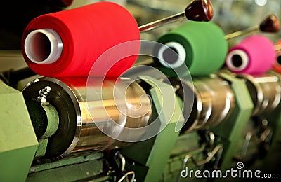 textile factory Stock Photo