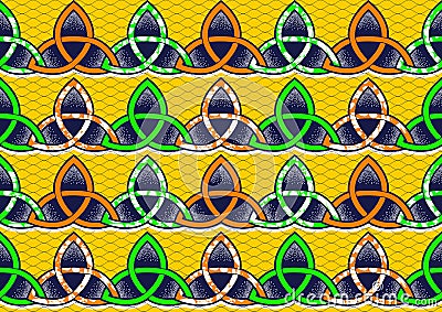 Textile fashion african print Vector Illustration