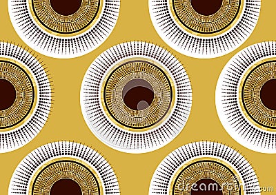 Textile fashion african print Vector Illustration