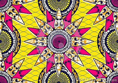 Textile fashion african print Vector Illustration