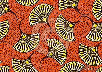 Textile fashion african print 52 Vector Illustration