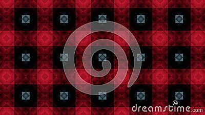 Textile geometric pattern.Red squares. Stock Photo