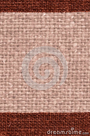 Textile structure, fabric burlap, cinnamon canvas, stylish material, paper background Stock Photo