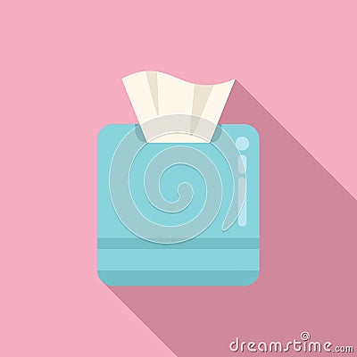 Textile towel icon flat vector. Clean cloth Vector Illustration